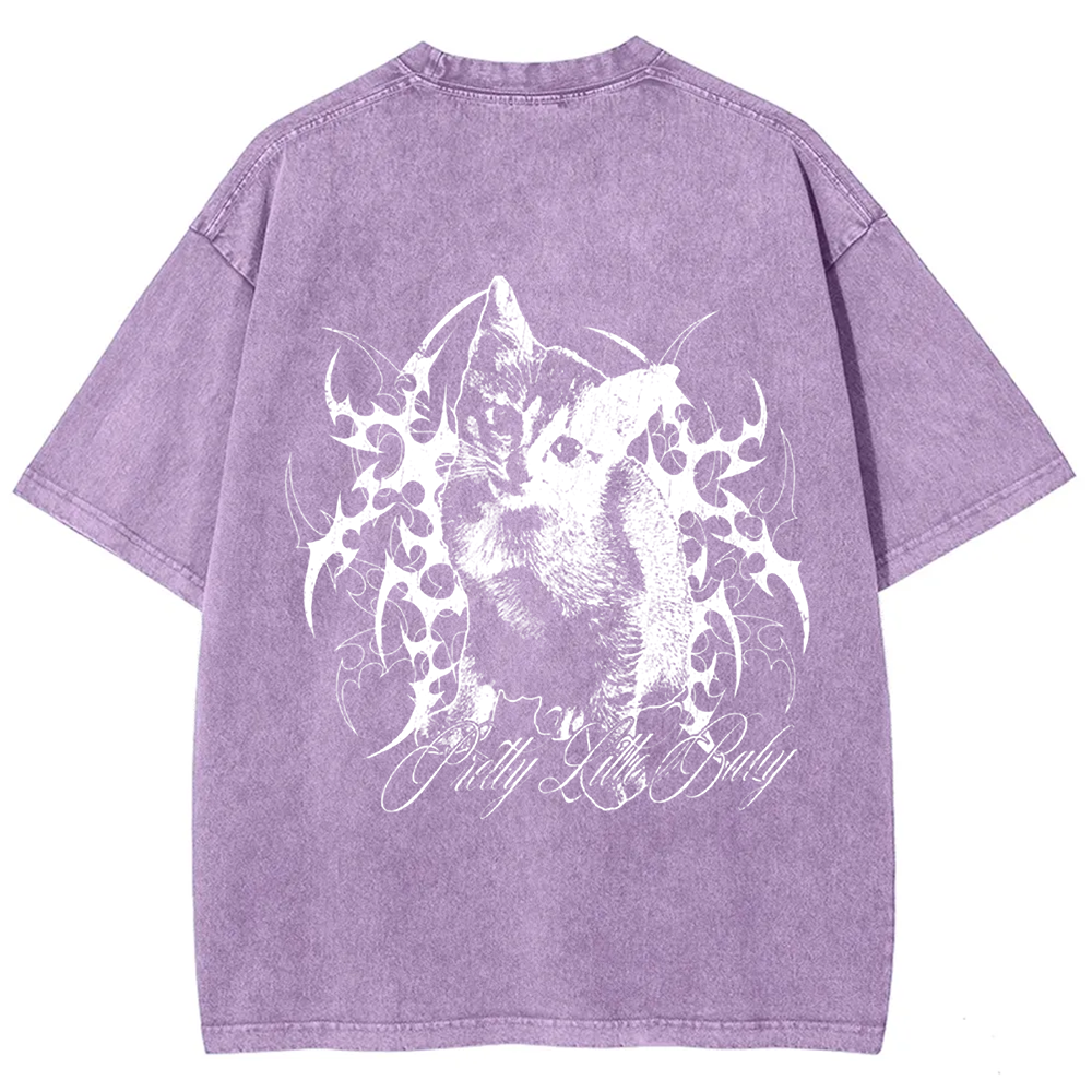 Unisex Vintage Pretty Little Cat t-Shirt