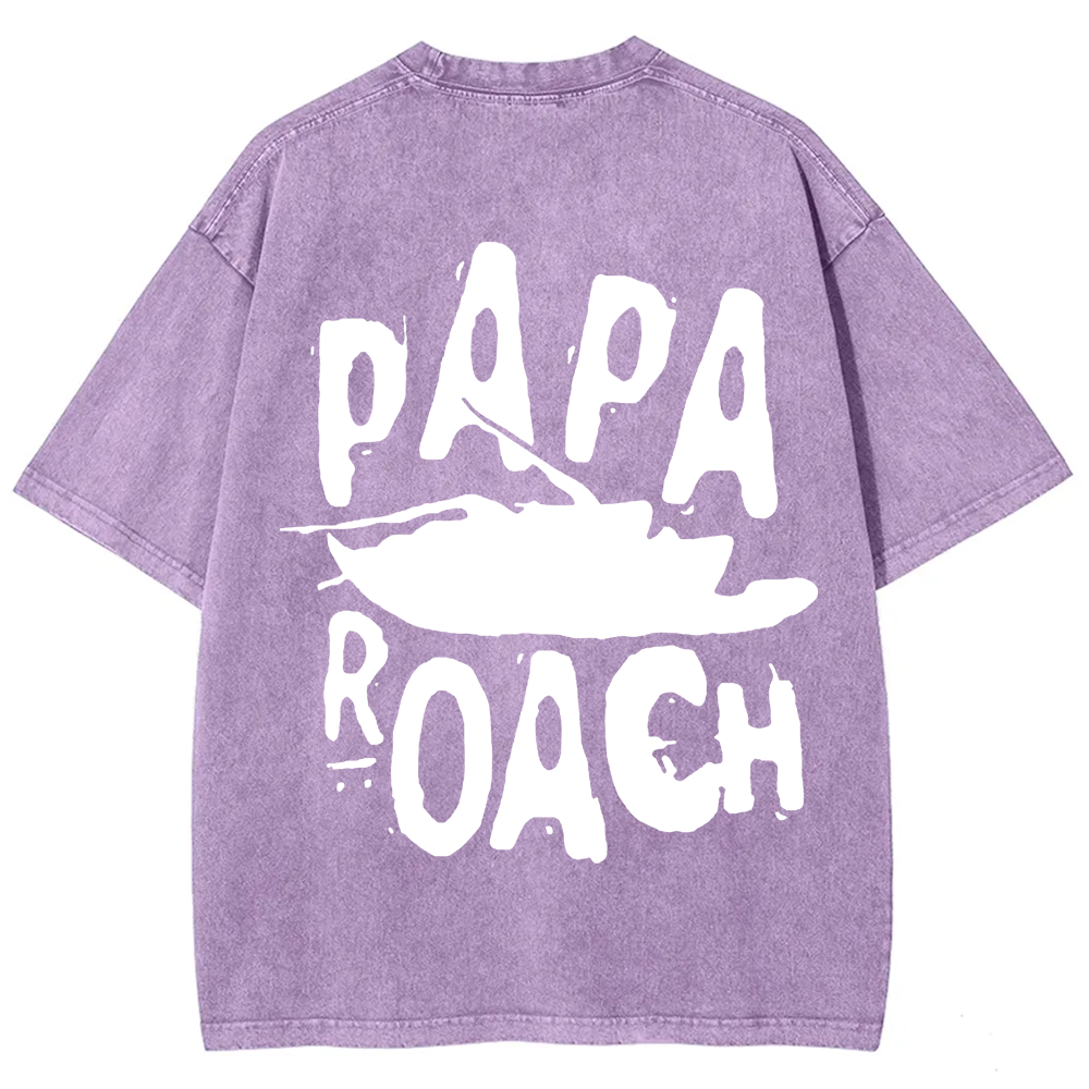 Unisex Vintage Papa Roach Rock Band t-Shirt