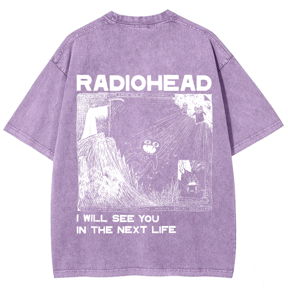 Unisex Vintage  Radiohead Band t-Shirt