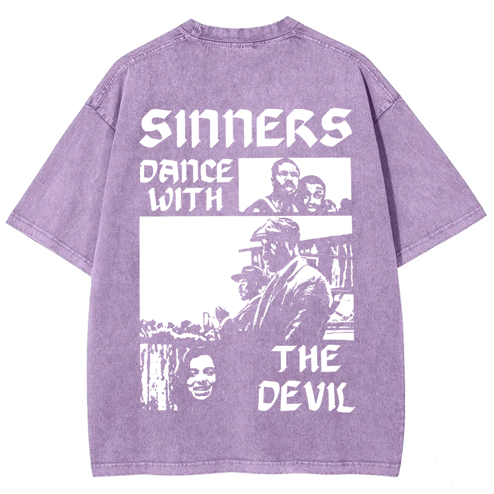 Unisex Vintage Sinners Horror Movie t-Shirt