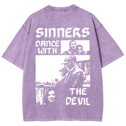 Unisex Vintage Sinners Horror Movie t-Shirt