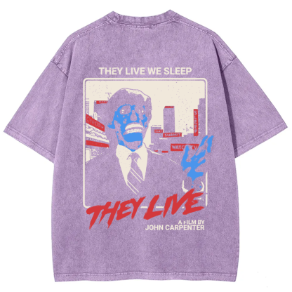 Unisex Vintage They Live horror movie  t-Shirt