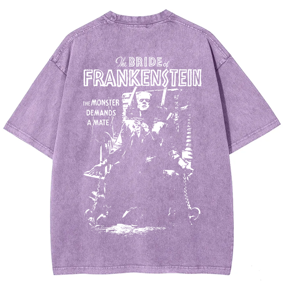 Unisex Vintage Bride of Frankenstein Horror Movie t-Shirt