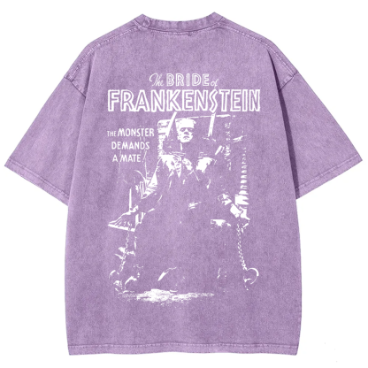 Unisex Vintage Bride of Frankenstein Horror Movie t-Shirt