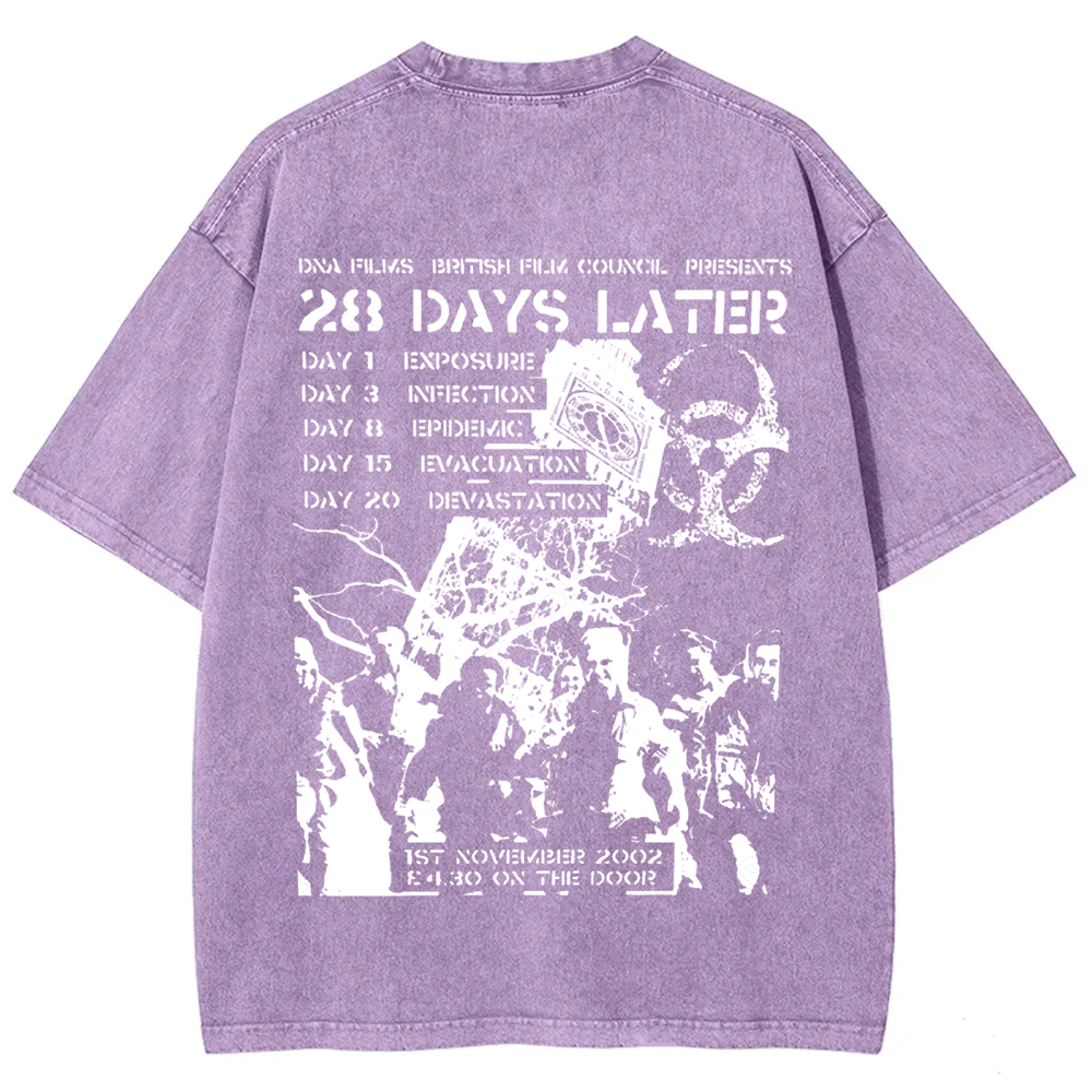 Unisex Vintage 28 Days Later Horror Movie  t-Shirt