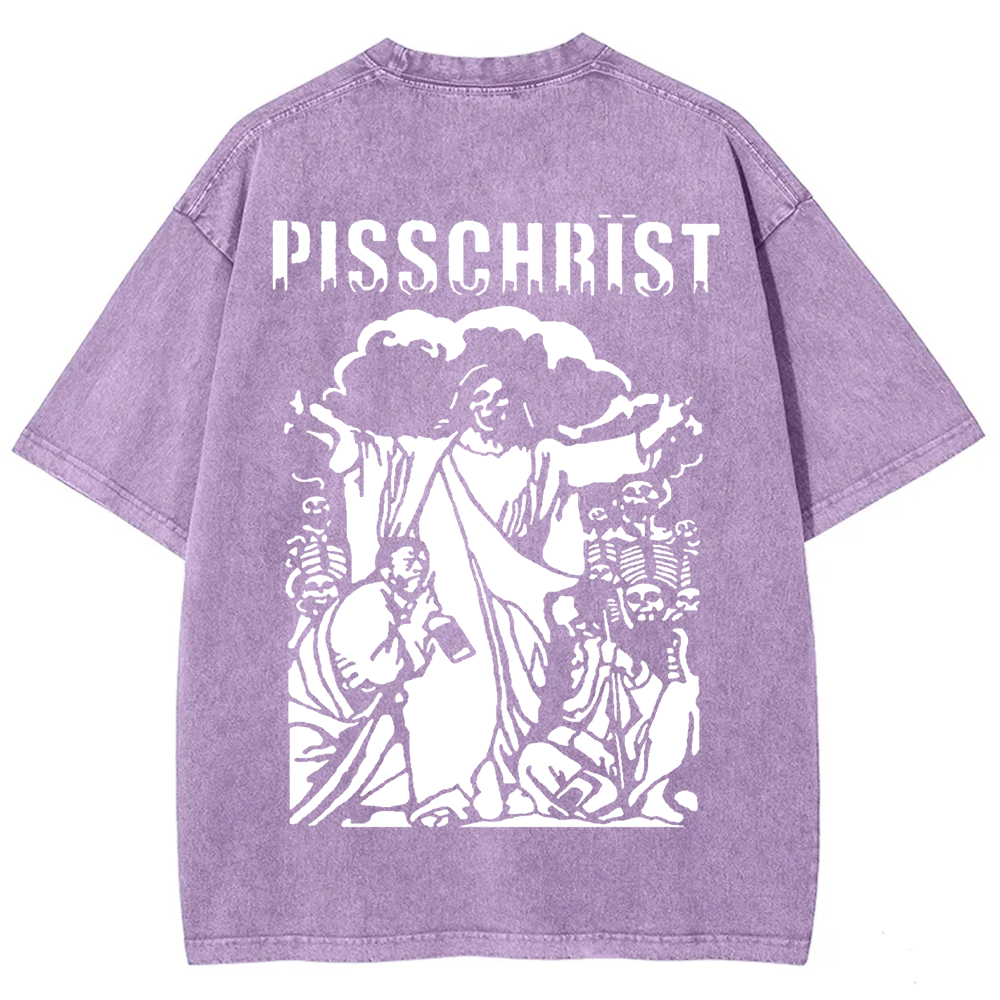 Unisex Vintage Pisschrist Band t-Shirt