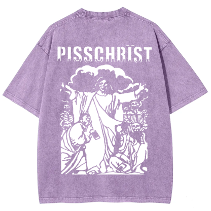 Unisex Vintage Pisschrist Band t-Shirt