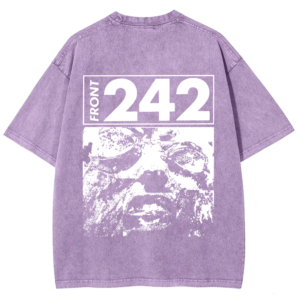 Unisex Vintage  Front 242 Rock Band  t-Shirt