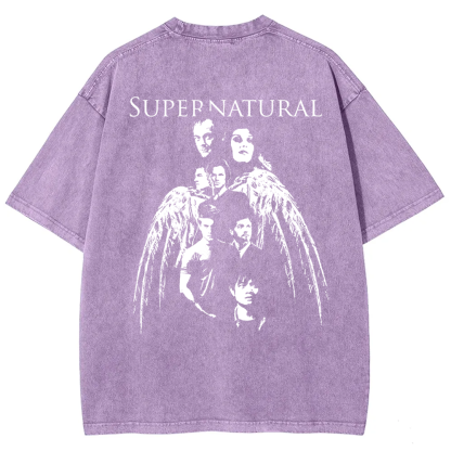 Unisex Vintage Supernatural TV Series t-Shirt
