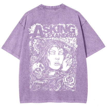 Unisex Vintage Asking Alexandria Band t-Shirt
