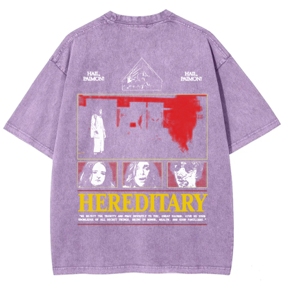 Unisex Vintage Hereditary Horror Movie  t-Shirt