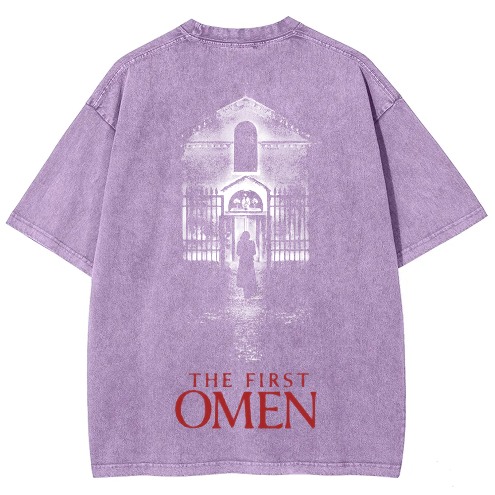 Unisex Vintage The Firts Omen Horror Movie  t-Shirt