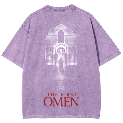 Unisex Vintage The Firts Omen Horror Movie  t-Shirt