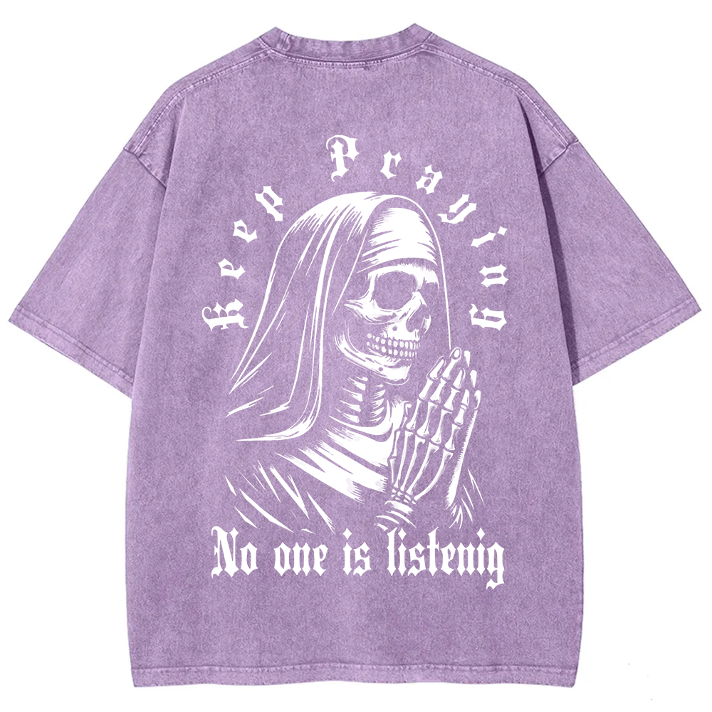 Unisex Vintage Satanic Skull Devil Nun t-Shirt