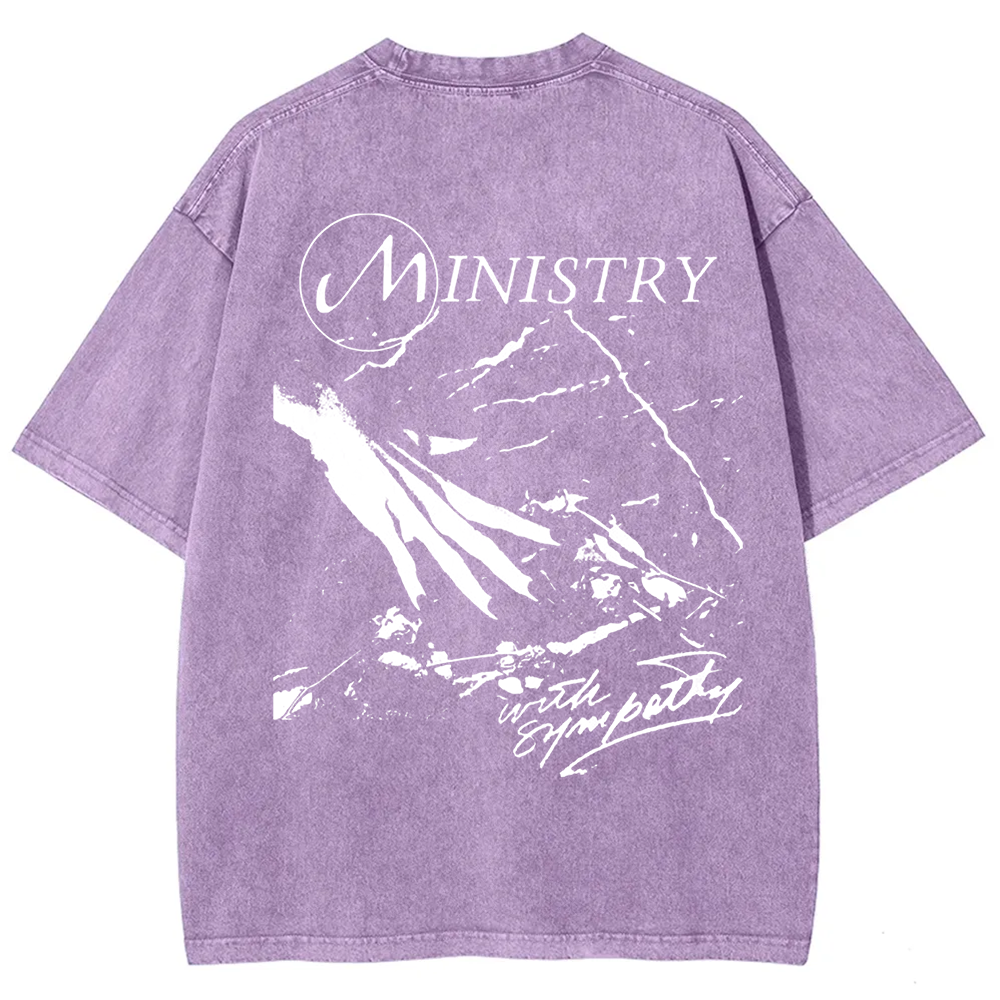 Unisex Vintage  Ministry Band With Sympathy Music   t-Shirt