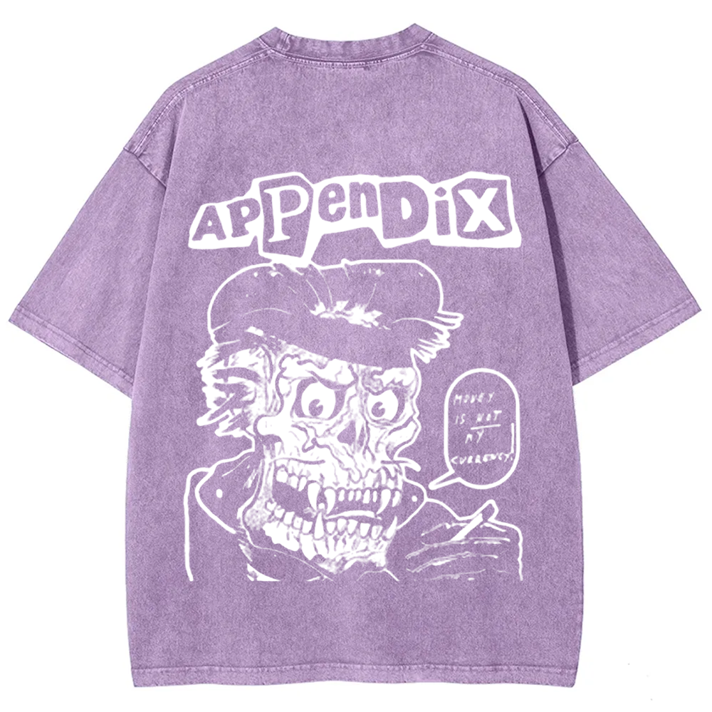Unisex Vintage Appendix Rock Band  t-Shirt