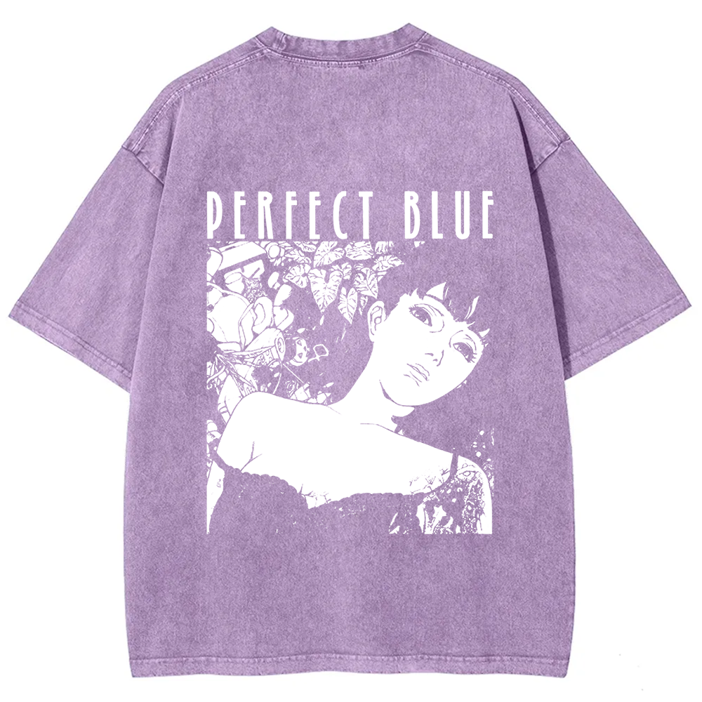 Unisex Vintage  Perfect Blue Horror Movie  t-Shirt