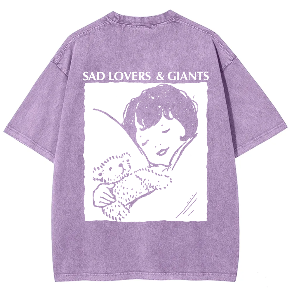 Unisex Vintage  Sad Lovers & Giants Rock Band t-Shirt