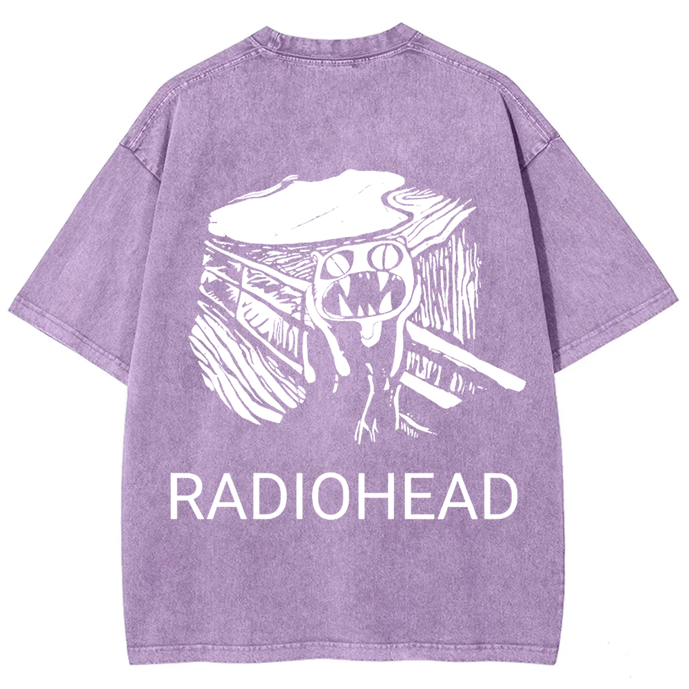 Unisex Vintage  Radiohead Band  t-Shirt