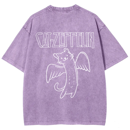 Unisex Vintage Cat Zeppelin t-Shirt