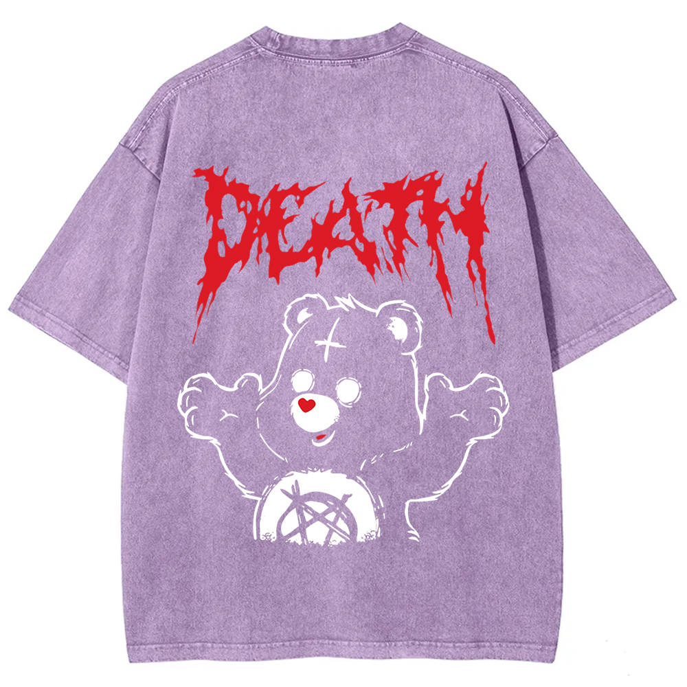 Unisex Vintage  Death Bear Care Bear TV Series  t-Shirt