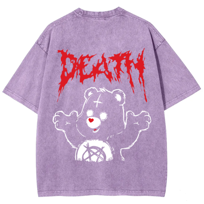 Unisex Vintage  Death Bear Care Bear TV Series  t-Shirt
