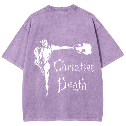 Unisex Vintage Christian Death Rock Band t-Shirt