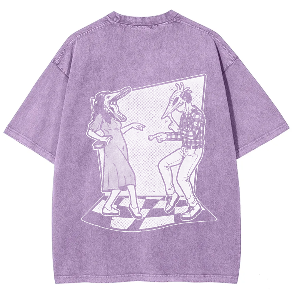 Unisex Vintage Ghost Couple Dance Beetlejuice  t-Shirt