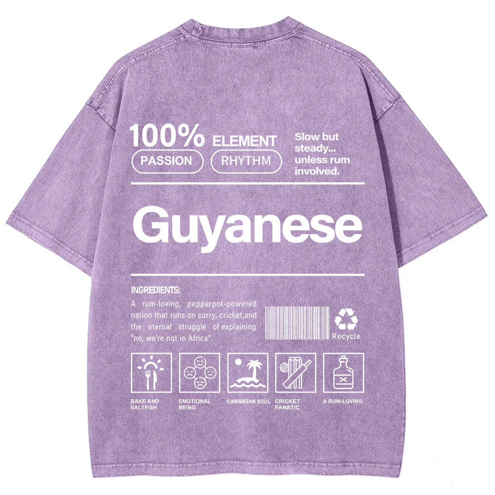 Guyanese Unisex Fit  Washed T-Shirt