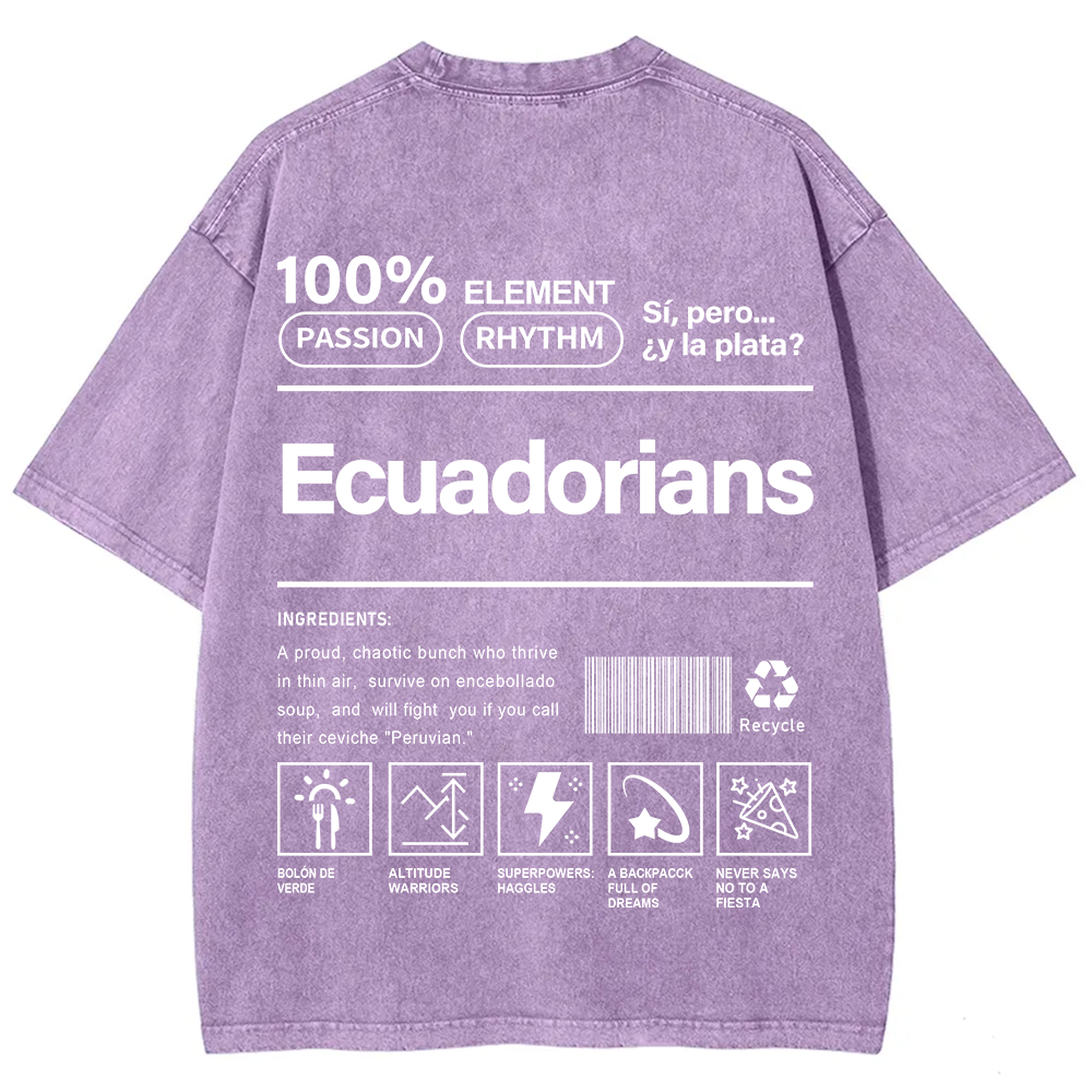 Ecuadorians Unisex Fit  Washed T-Shirt