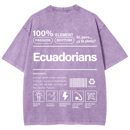 Ecuadorians Unisex Fit  Washed T-Shirt