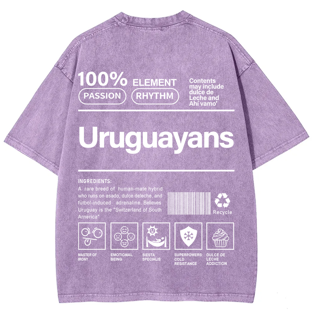 Uruguayans Unisex Fit  Washed T-Shirt