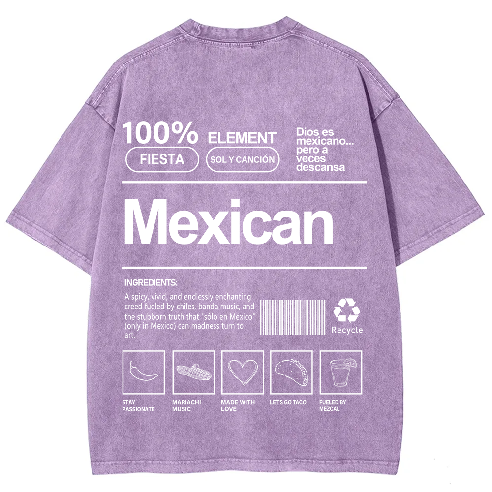 Mexican Unisex Fit  Washed T-Shirt