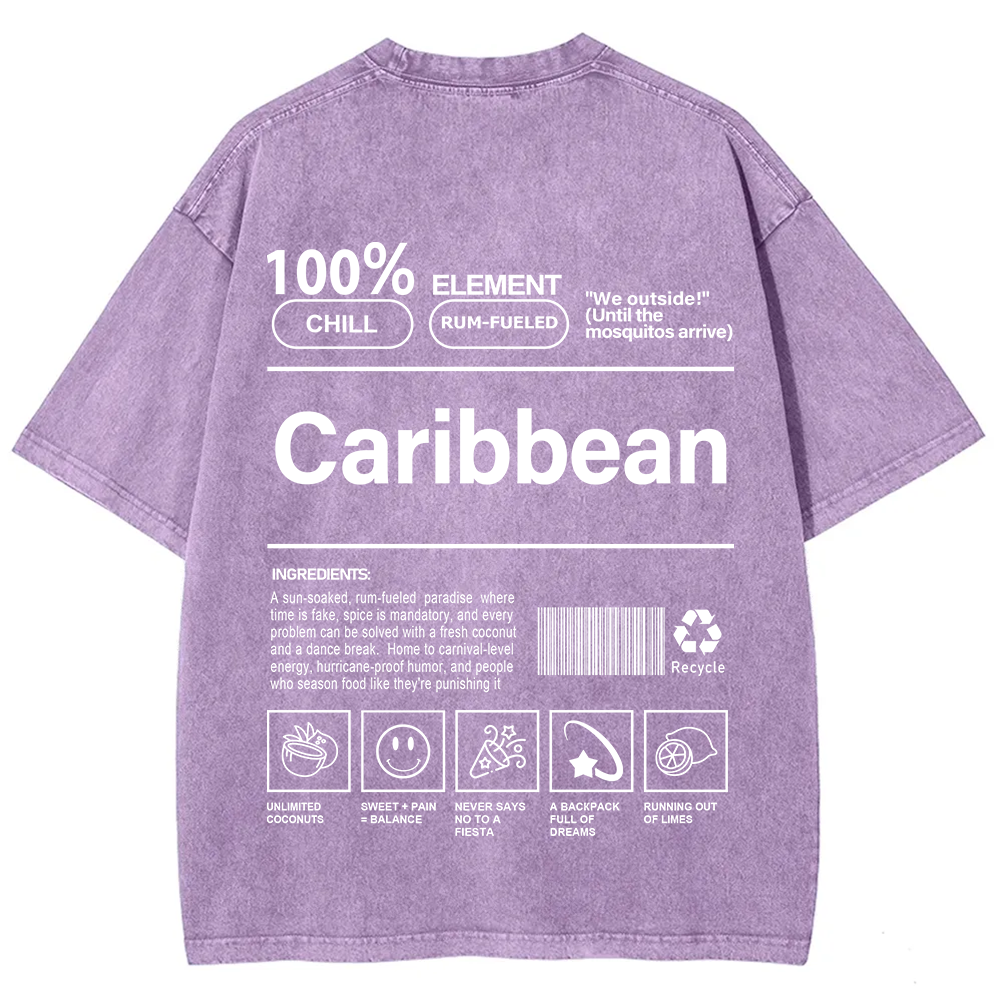 Caribbean Unisex Fit  Washed T-Shirt