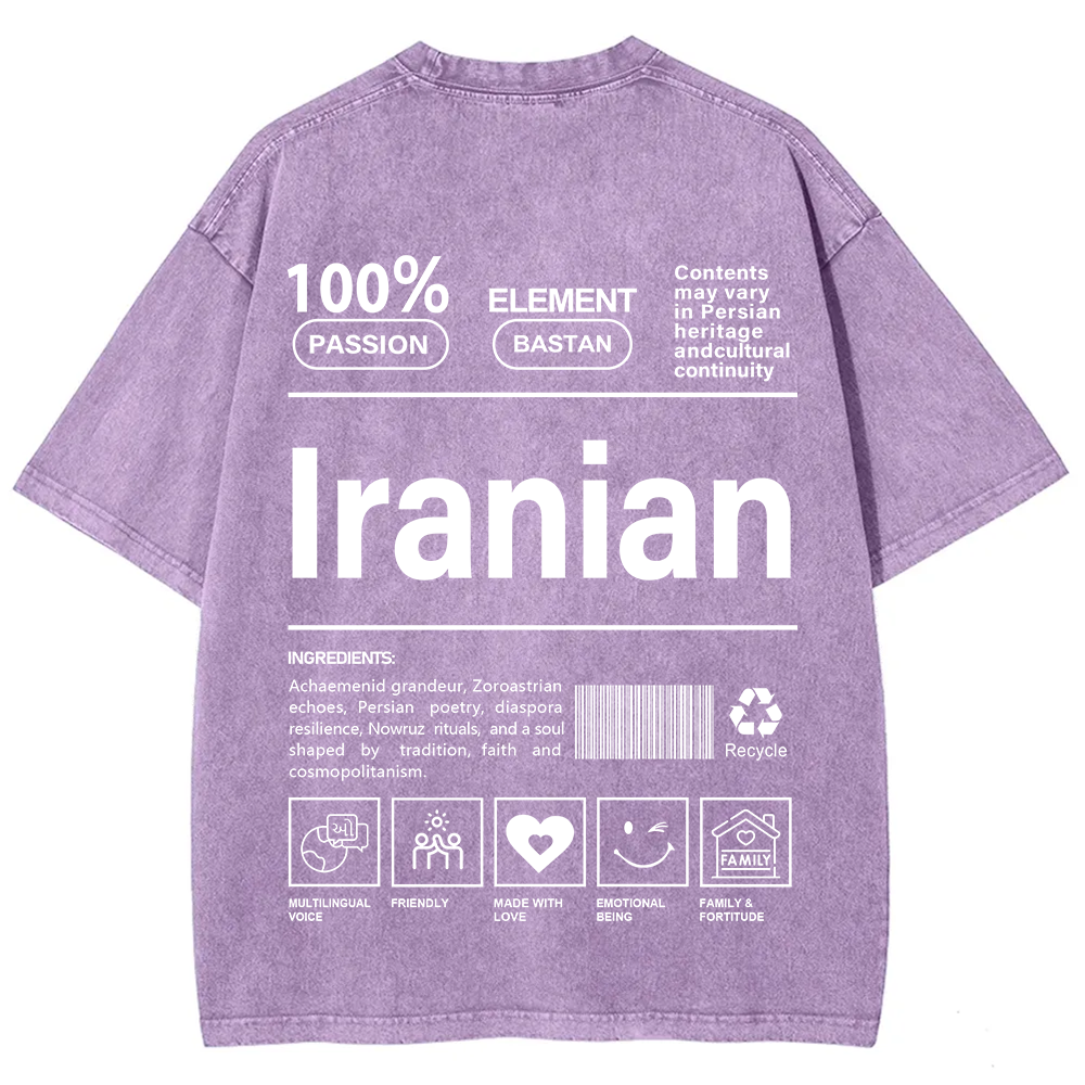 Iranian Unisex Fit  Washed T-Shirt