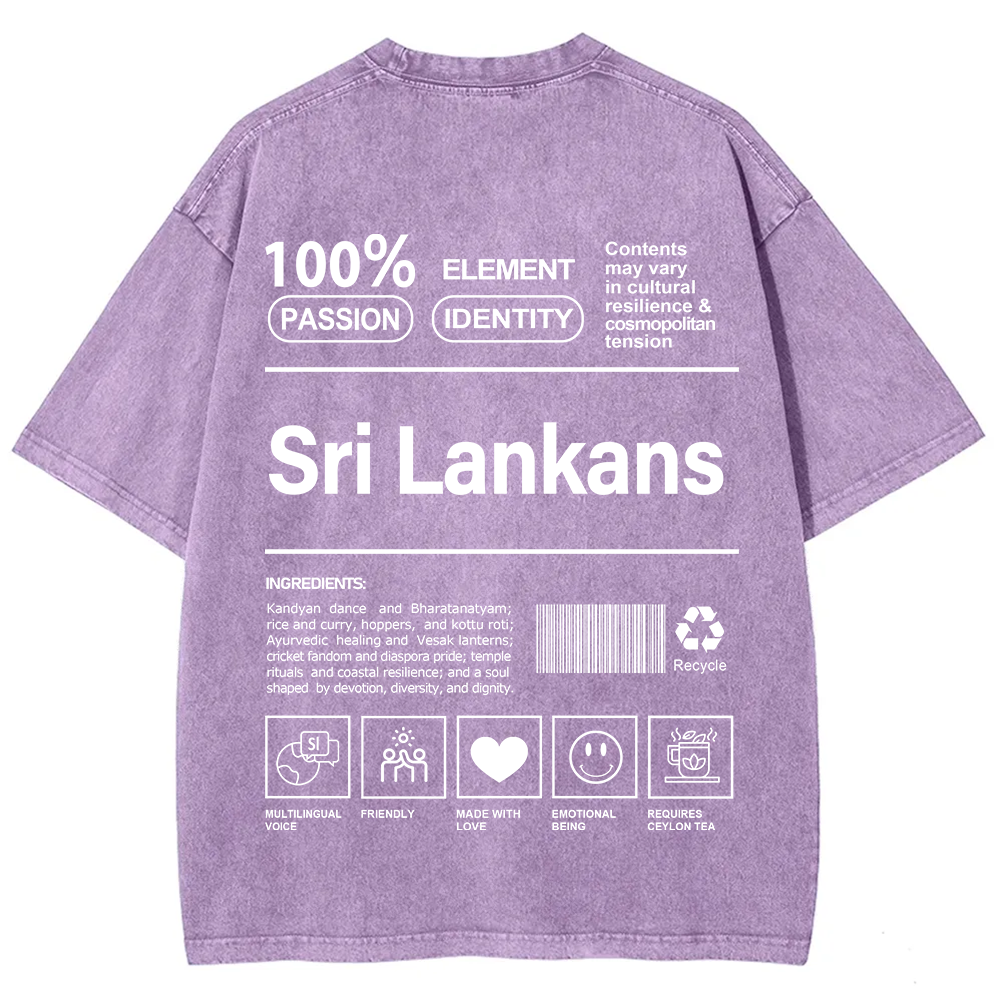 Sri Lankans Unisex Fit  Washed T-Shirt