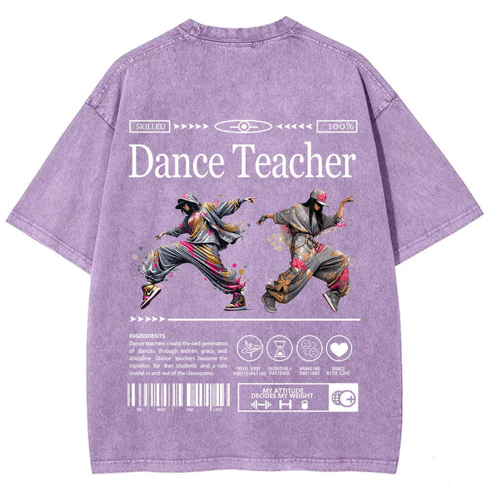 Dance Teacher Unisex Fit Washed T-Shirt