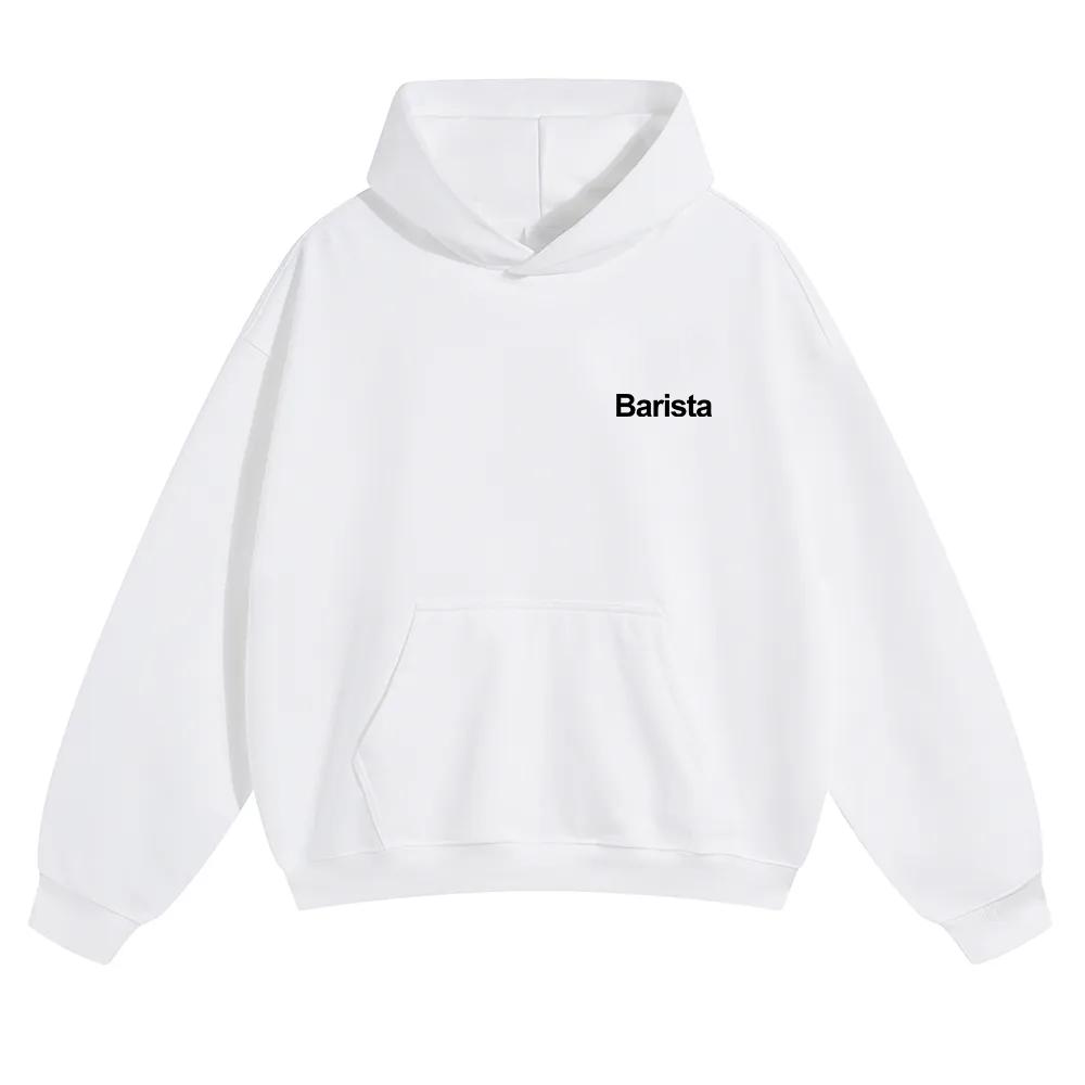 Barista Unisex Solid Color Hoodie wearishow