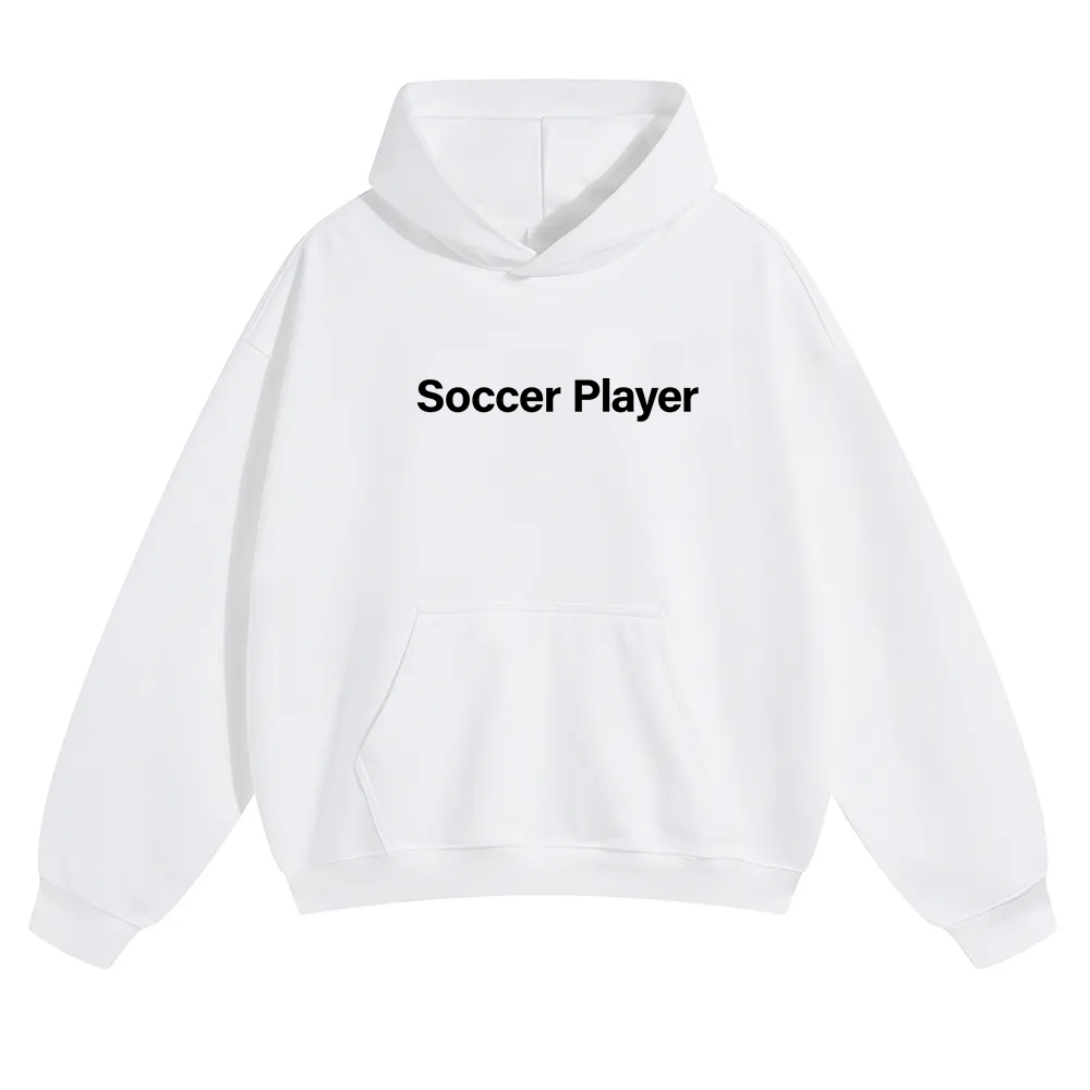 Soccer Player Unisex Solid Color Hoodie wearishow