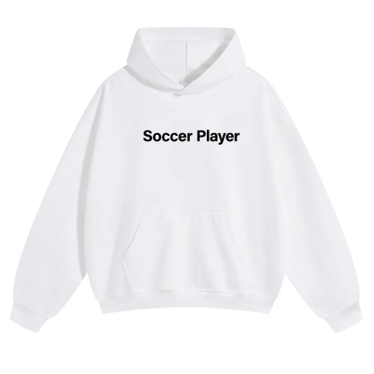 Soccer Player Unisex Solid Color Hoodie wearishow