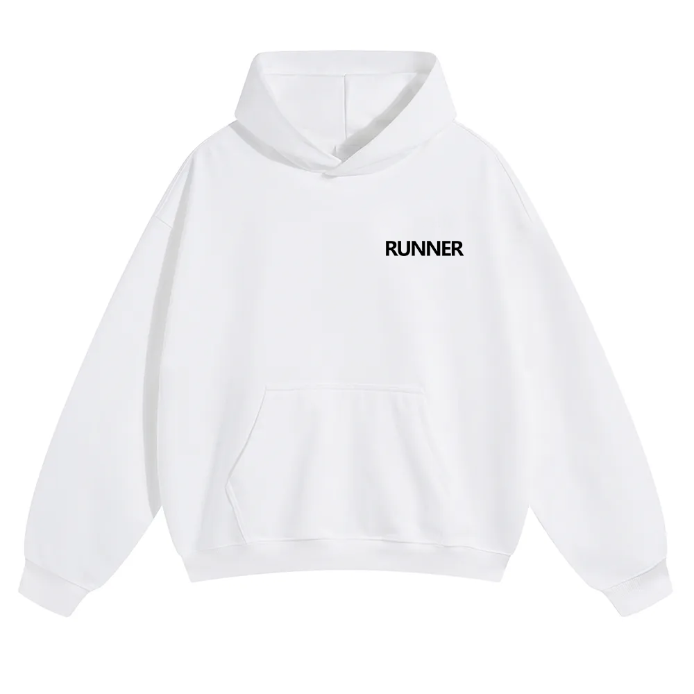 Runner Unisex Solid Color Hoodie wearishow