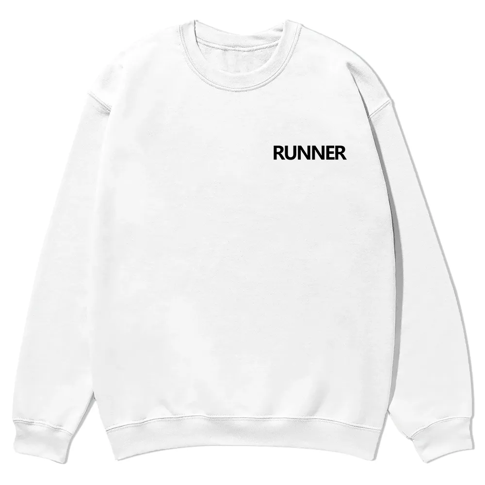 Runner Casual Crewneck Sweatshirt wearishow