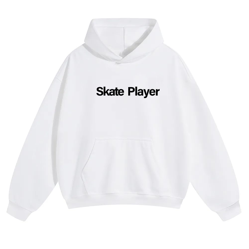 Skate Player  Unisex Solid Color Hoodie wearishow