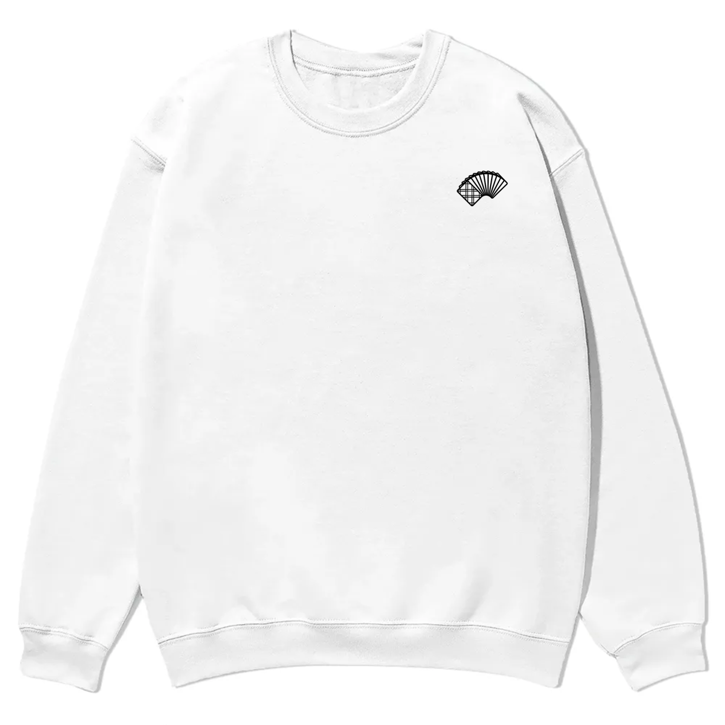 Poker Player Unisex Casual Crewneck Sweatshirt