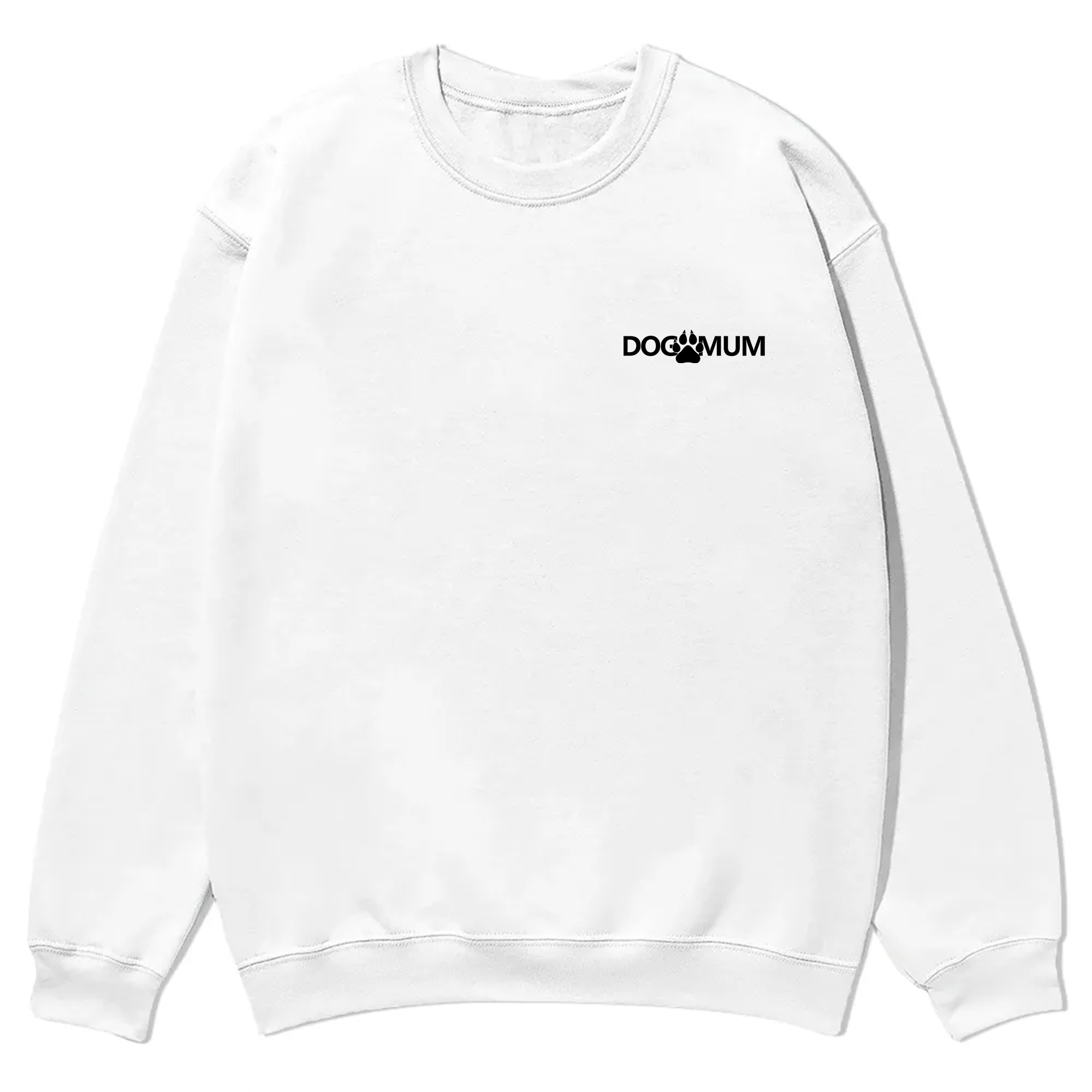 Dog Mum  Addcustom QR Code Name Unisex Casual Crewneck Sweatshirt