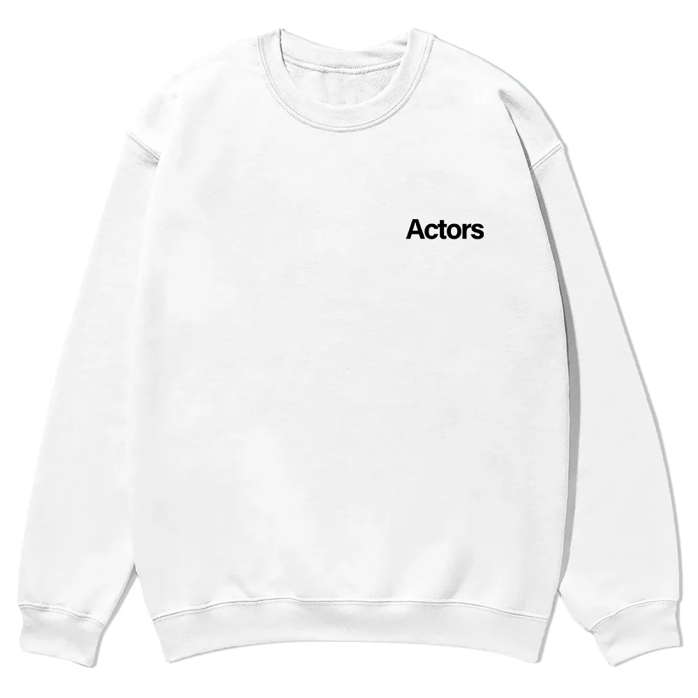 Actors Casual Crewneck Sweatshirt wearishow wearishow