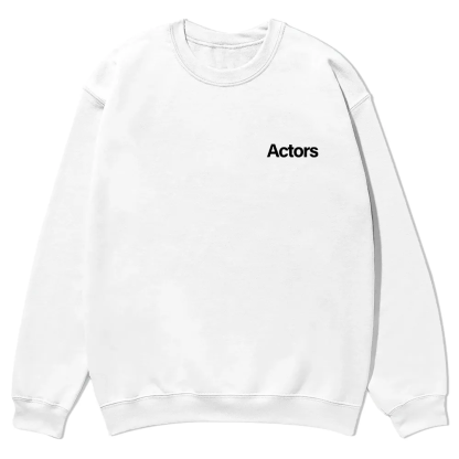 Actors Casual Crewneck Sweatshirt wearishow wearishow