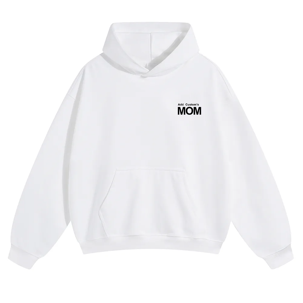 MOM Custom Solid Color Hoodie wearishow