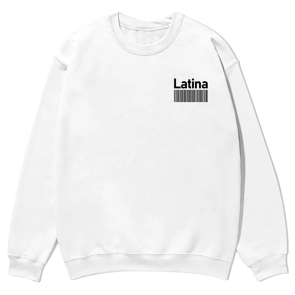 Latina Addcustom Unisex Fit  Casual Crewneck Sweatshirt wearishow