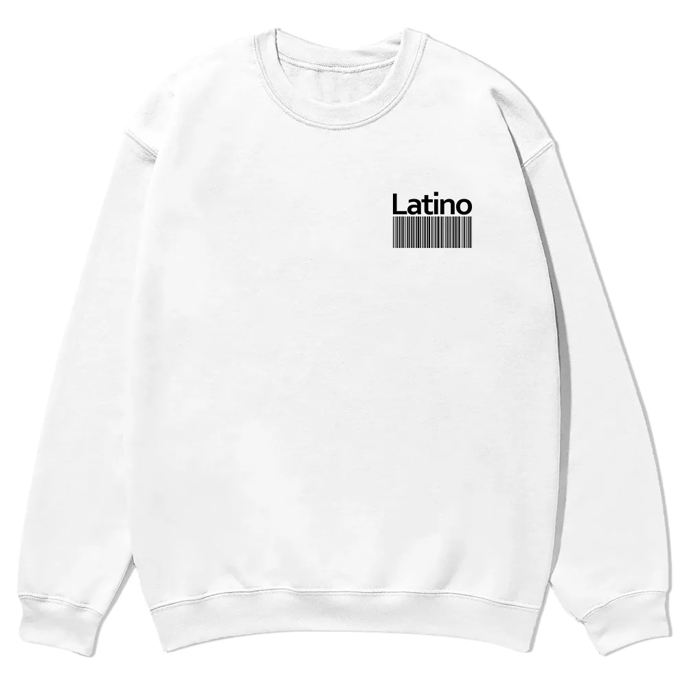 Latino Unisex Fit  Casual Crewneck Sweatshirt wearishow